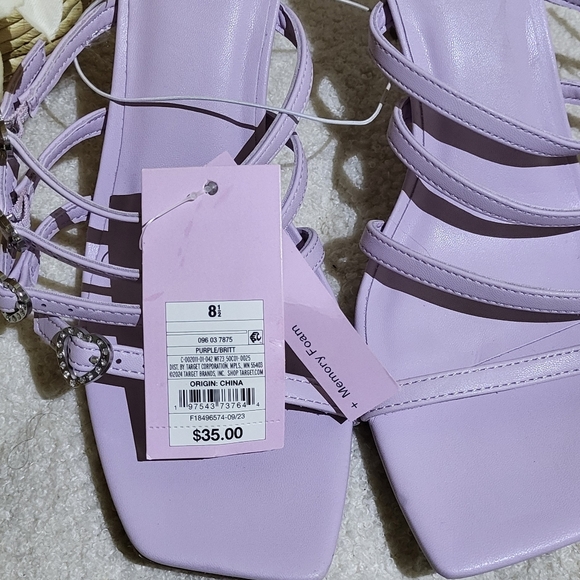 Wild Fable Women's NWT Lavender Purple Britt Mule 3in Heart Heels Size 8.5 - Picture 4 of 13